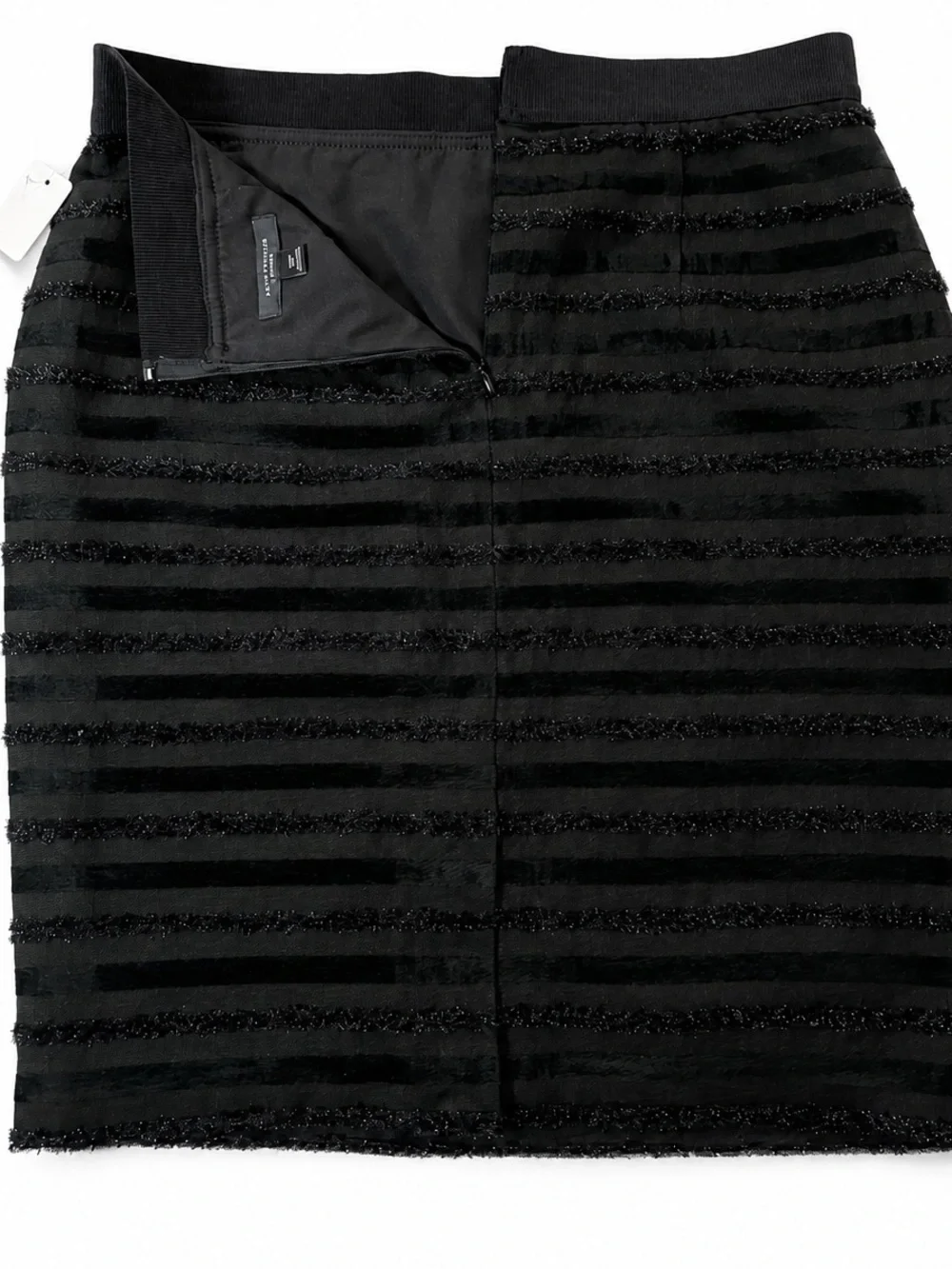 Ann Taylor Petites Textured Black Skirt Size 10